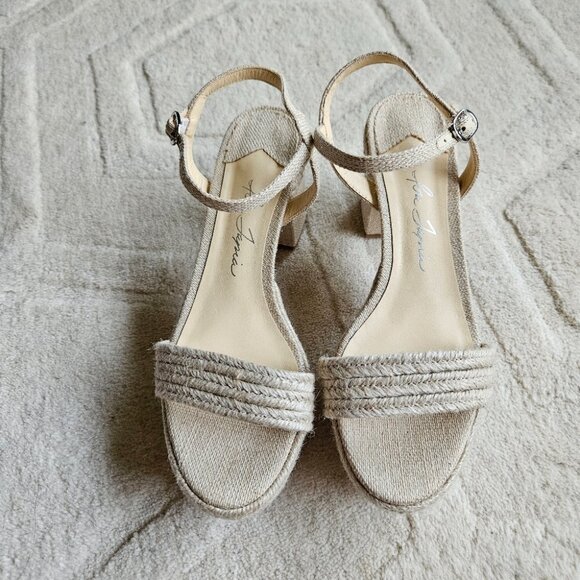NEW Isa Tapia Prado Raffia Platform Sandals Sz 8.5 Beach Resort Coastal - Picture 5 of 11